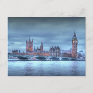 Das britische Parlament in London Postcard Postkarte