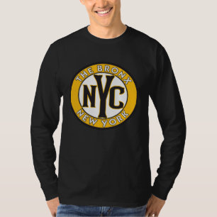 Das Bronx New York Bernstein- und Schwarz-Kreissch T-Shirt