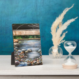 Das Brook Original handgemalte Kunstlandschaft Fotoplatte