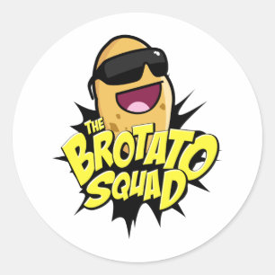 Das Brotato Gruppen-Symbol! Runder Aufkleber
