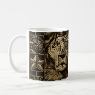 Das Brüllen-Kaffee-Tasse des Löwes dritte Kaffeetasse