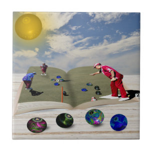 Das Buch der Rasenbowls Popout Art, Keramik Tile Fliese