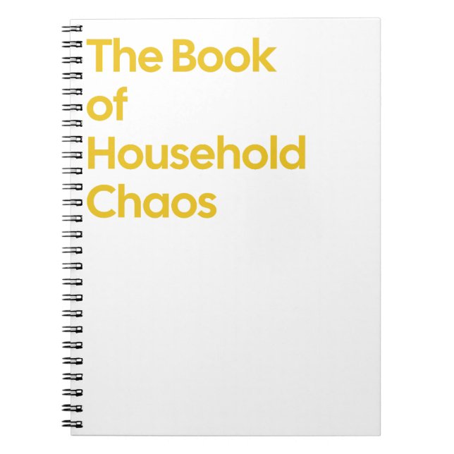 Das Buch des Chaos-Notebooks im Haushalt (Vorderseite)