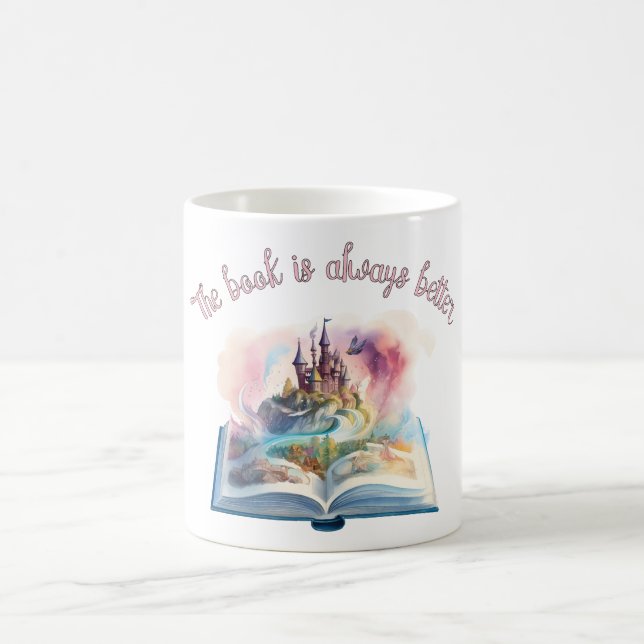 Das Buch ist immer besser Kaffeetasse (Mittel)