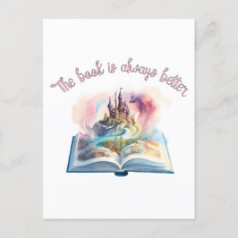 Das Buch ist immer besser Postkarte