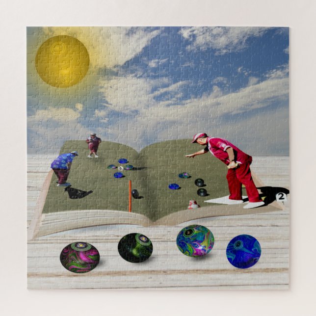 Das Buch Rasen Bowls Popout Art, Jigsaw Puzzle (Vertikal)