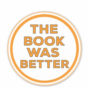 Das Buch war besser Aufkleber