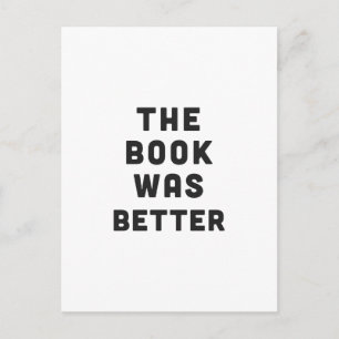 Das Buch war besser Postkarte