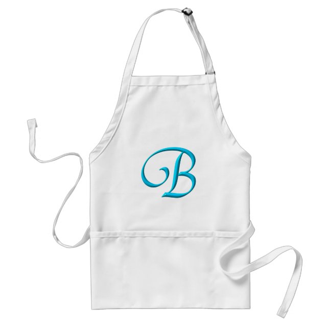 Das Buchstabe-Initialen-Monogramm B Schürze (Vorne)