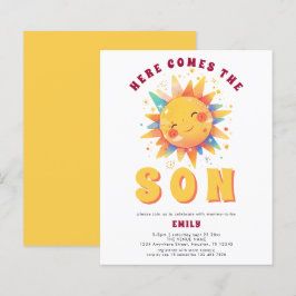 Das Budget Retro hier kommt die Son Baby Dusche