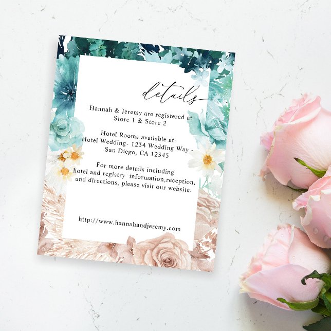 Das Budget Türkis und Rosa Rosa Flyer (Von Creator hochgeladen)