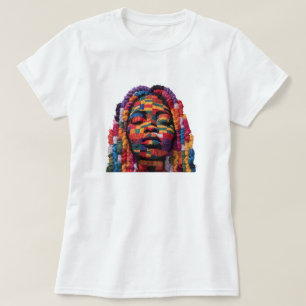 Das bunte Kunsthandwerk des Quiltens feiern T-Shir T-Shirt