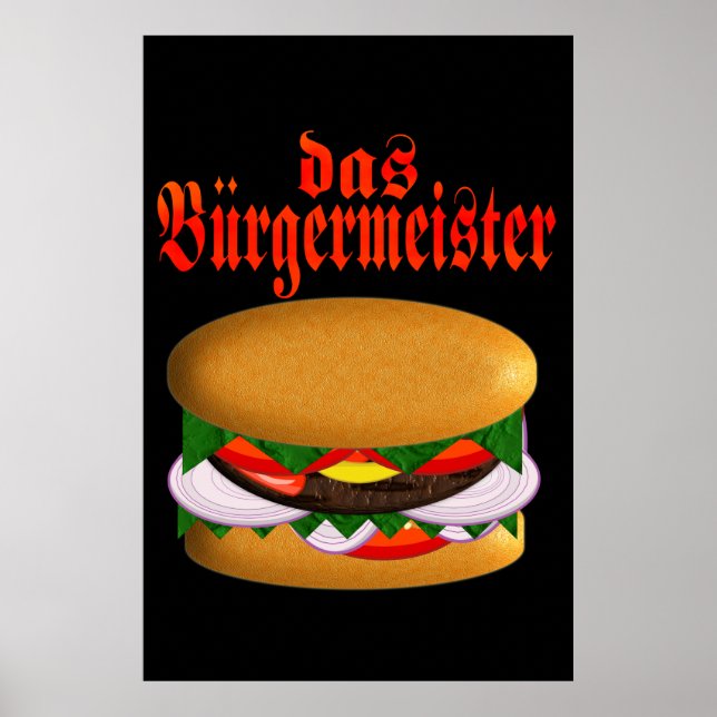 das Burgermeister Poster (Vorne)