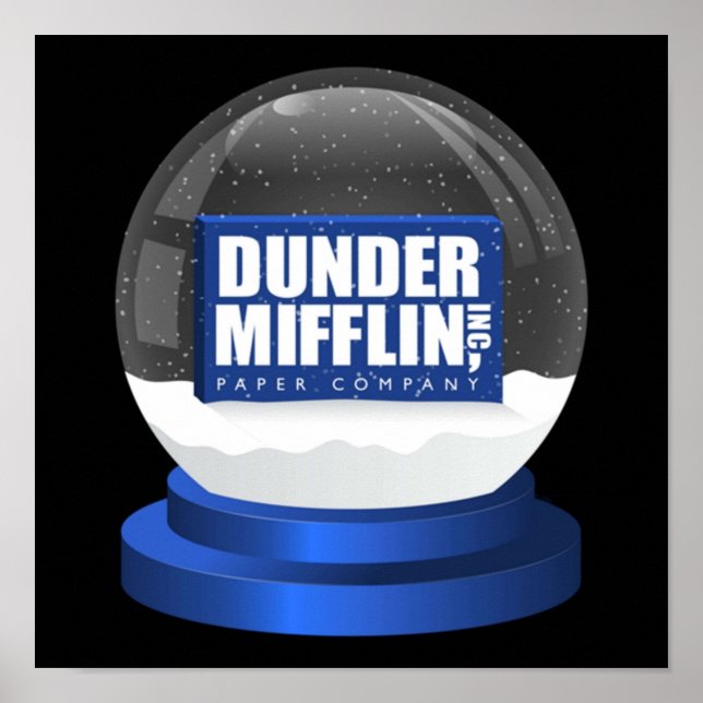 Das Büro DunderMifflinzz Snow Globe Poster (Vorne)
