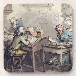 Das Büro eines Kaufmannes, 1789 (Stift u. Tinte Untersetzer