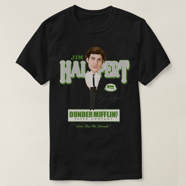 Das Büro Jim Halpert Karikatur Pullover (Design vorne)
