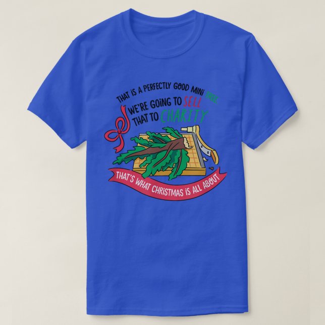 Das Büro Mini Weihnachtsbaum T-Shirt (Design vorne)