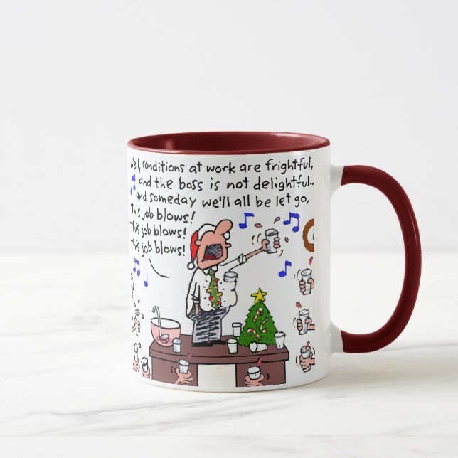 Das Büro-WeihnachtsParty Tasse (Rechts)