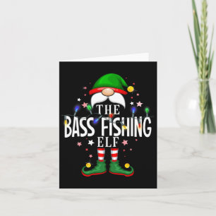 Das Byb Fishing Elf Weihnachtsfamilie Pajama Party Karte