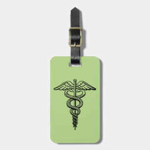 Das caduceus-Symbol Gepäckanhänger