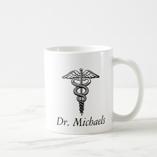 Das caduceus-Symbol Kaffeetasse (Rechts)