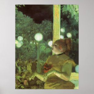 Das Café Concert von Edgar Degas, Vintage Fine Art Poster