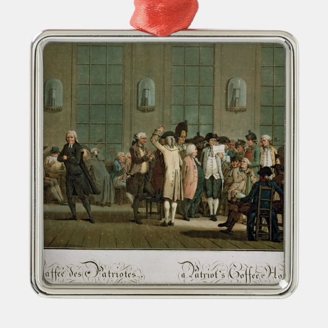 Das Café eines Patrioten Ornament Aus Metall (Vorne)
