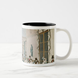 Das Café Frascati im Jahre 1807 Zweifarbige Tasse