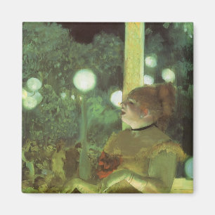 Das Café-Konzert von Edgar Degas, Vintage Kunst Magnet