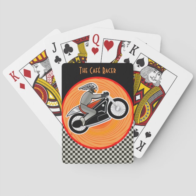 Das Café Racer (Poker Deck) Spielkarten (Rückseite)