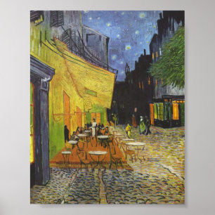Das Café Terrace at Night by Van Gogh Poster