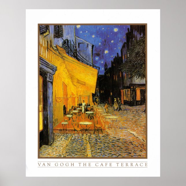 Das Café Terrasse am Abend von Vincent Van Gogh 18 Poster (Vorne)