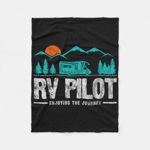Das Camp Couple Camping für das Rv-Pilotprogramm f Fleecedecke