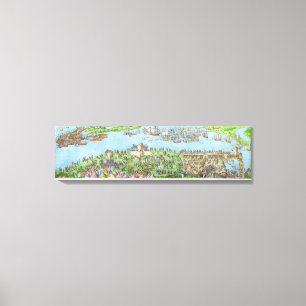 Das Campment der englischen Streitkräfte Leinwanddruck