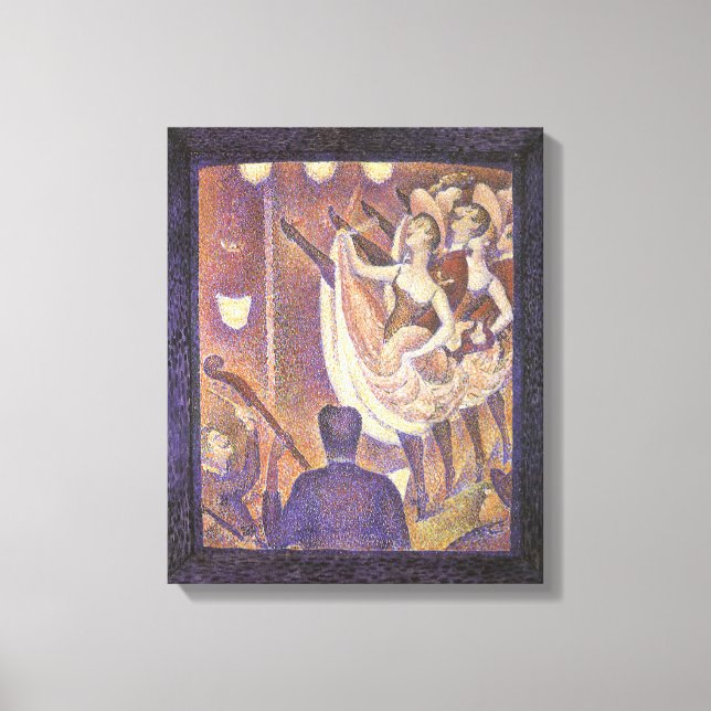 Das Can Can Dance, Le Chahut von Georges Seurat Leinwanddruck (Vorderseite)