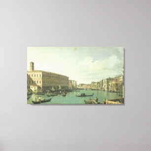 Das Canal Grande von der Rialto Brücke Leinwanddruck