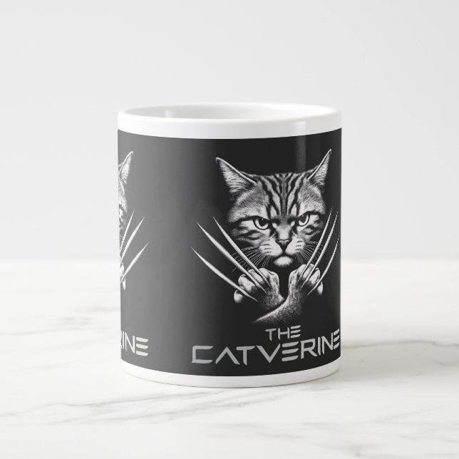 Das Catverine Halloween-Thema Jumbo-Tasse (Vorderseite)