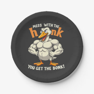 Das Chaos mit dem Honk bekommt man die Bonk-Fitnes Pappteller