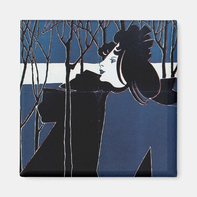 Das Chap Book ~ Blue Lady Magnet (Vorne)