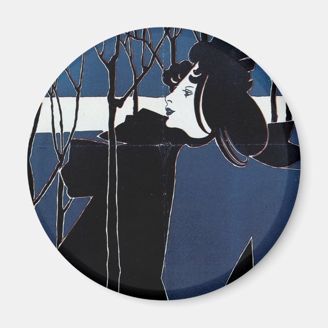 Das Chap Book ~ Blue Lady Magnet (Vorne)