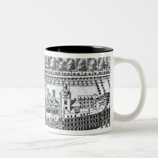 Das Charterhouse Krankenhaus, c.1720 Zweifarbige Tasse (Rechts)