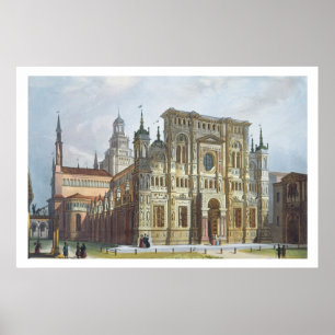 Das Charterhouse nahe dem Pavia 'von den Ansichten Poster