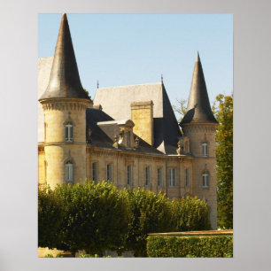 Das Chateau Baron Pichon Longueville in Poster