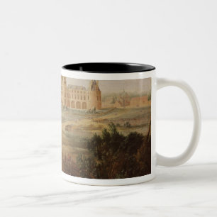 Das Chateau de Chambord, 1722 Zweifarbige Tasse