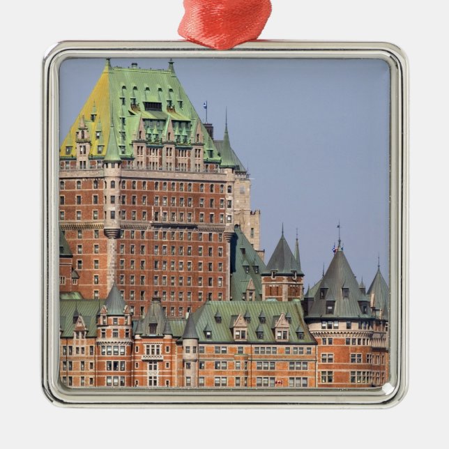 Das Chateau Frontenac in Quebec City, Kanada. Ornament Aus Metall (Vorne)