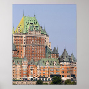 Das Chateau Frontenac in Quebec City, Kanada. Poster