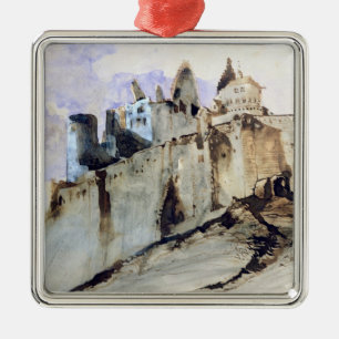 Das Chateau von Vianden, 1871 Silbernes Ornament