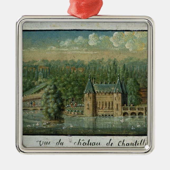 Das Chateaude Chantilly Silbernes Ornament (Vorne)