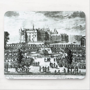 Das Chateaude Chantilly und die Gärten entworfen Mousepad
