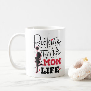 Das Cheer-Mom-Leben rocken Lustiger Cheerleading C Kaffeetasse